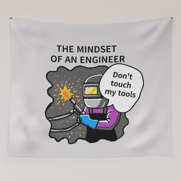 Item preview, THE MINDSET  OF AN ENGINEER, Do not touch  my tools designed and sold by zzzozzo.