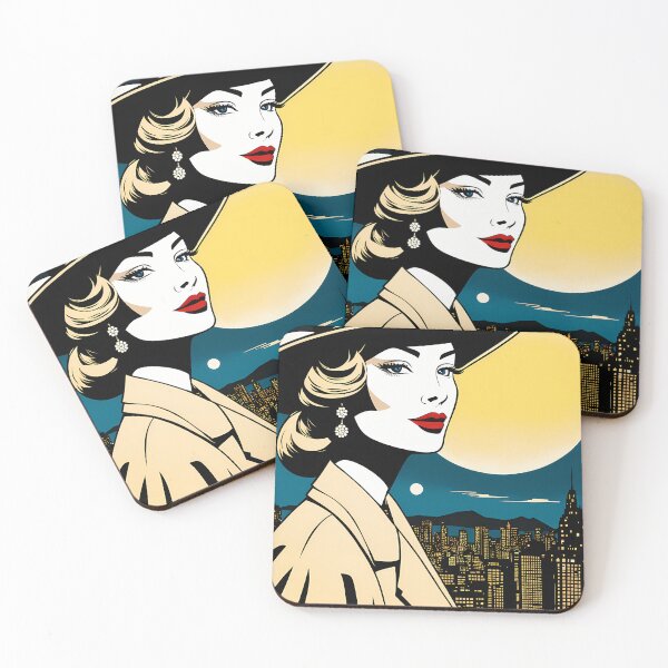 Item preview, Nocturnal Sophistication: Stylish Woman designed and sold by Artedig.