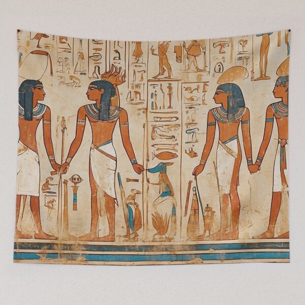 Item preview, Egyptian Hieroglyphics on the Temple Wall - 7 designed and sold by nyathiwa.