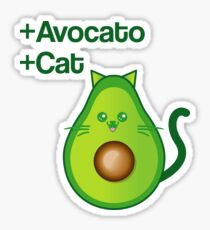 Avocat tee Avogato Addict shirt for avocato and catlover Sticker