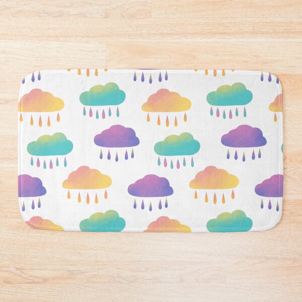 Item preview, Colorful rainy clouds pattern designed and sold by pinkyfish1010.
