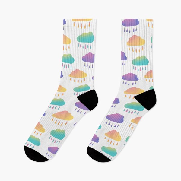 Item preview, Colorful rainy clouds pattern designed and sold by pinkyfish1010.