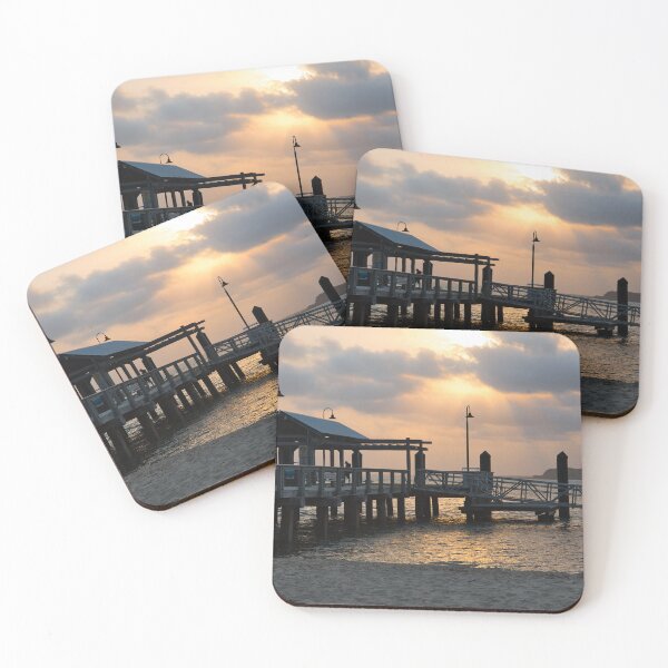 Item preview, The Bongaree Jetty at sunset designed and sold by Kerry LeBoutillier.