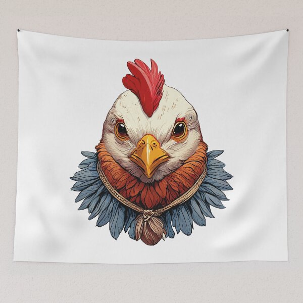 Item preview, Clucky Charm: Whimsical Chicken designed and sold by UncleBison.