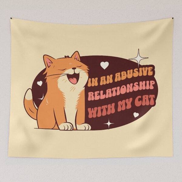 Item preview, In an abusive relationshhip with my cat pet | Morcaworks designed and sold by Morcawork.