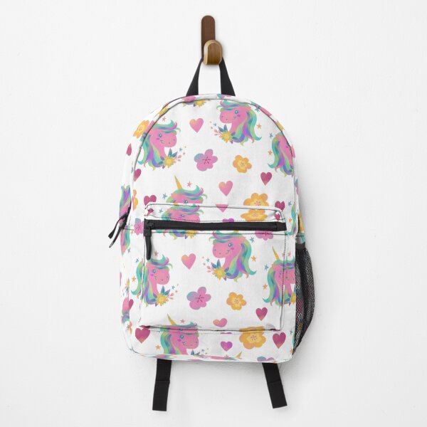 Item preview, Pink unicorn floral print designed and sold by pinkyfish1010.