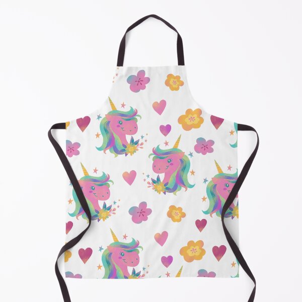 Item preview, Pink unicorn floral print designed and sold by pinkyfish1010.
