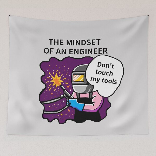 Item preview, THE MINDSET  OF AN ENGINEER, Do not touch  my tools designed and sold by zzzozzo.