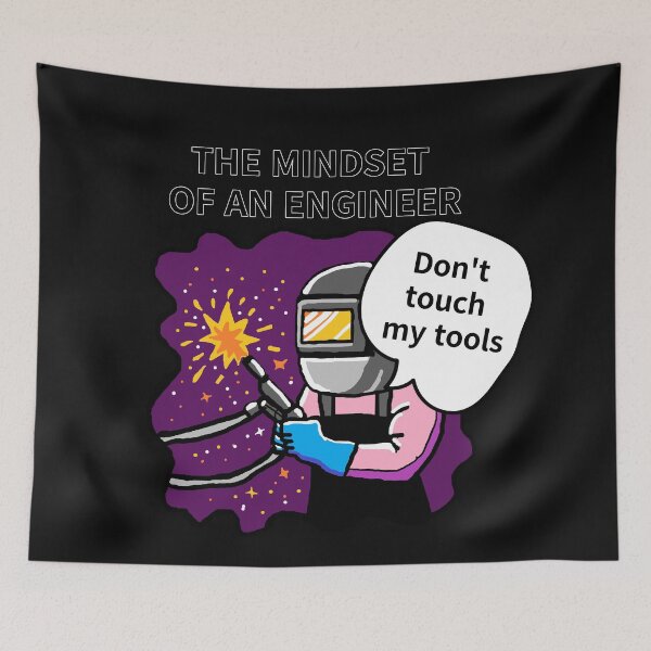 Item preview, THE MINDSET  OF AN ENGINEER, Do not touch  my tools designed and sold by zzzozzo.