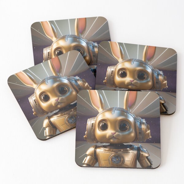 Item preview, Rabbit Robot in Galaxy  designed and sold by BotunPeony.