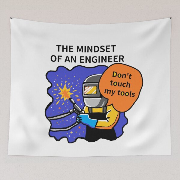 Item preview, THE MINDSET  OF AN ENGINEER, Do not touch  my tools designed and sold by zzzozzo.