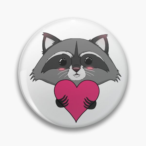 Item preview, Raccoon of love designed and sold by SkullKittens.