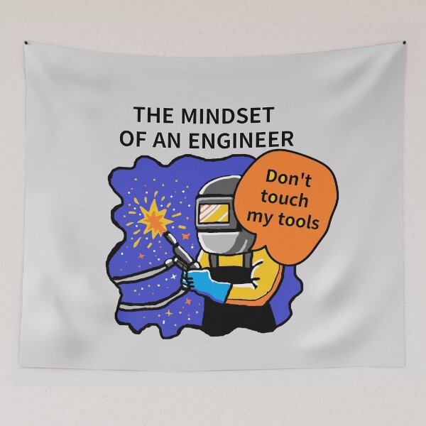 Item preview, THE MINDSET  OF AN ENGINEER, Do not touch  my tools designed and sold by zzzozzo.