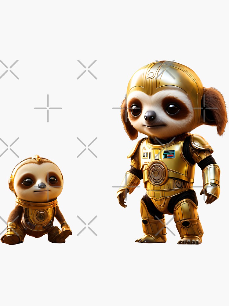 Sloth Robot Sticker