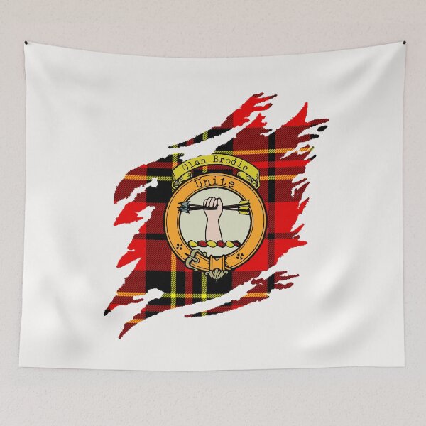Item preview, Brodie Clan Crest Scottish Surname Tartan designed and sold by BagTown Clans.