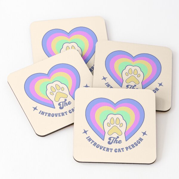 Item preview, Introvert cat person kitty kitten puss typography paw | Morcaworks designed and sold by Morcawork.