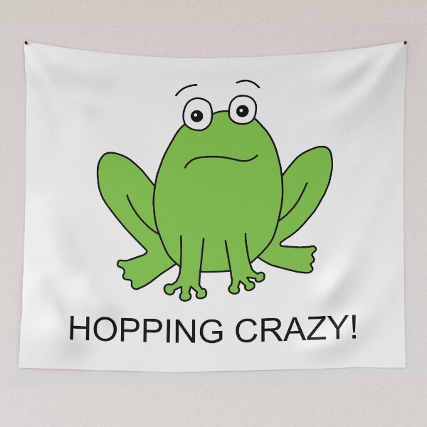Item preview, Hopping Crazy Cartoon Frog designed and sold by Scat the cat.