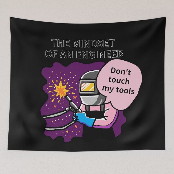 Item preview, THE MINDSET  OF AN ENGINEER, Do not touch  my tools designed and sold by zzzozzo.