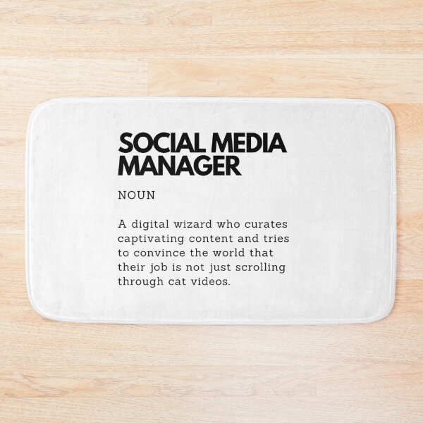 Item preview, Social Media Manager Definition | Funny Gift for Social Media Manager designed and sold by PakoArtStudio.