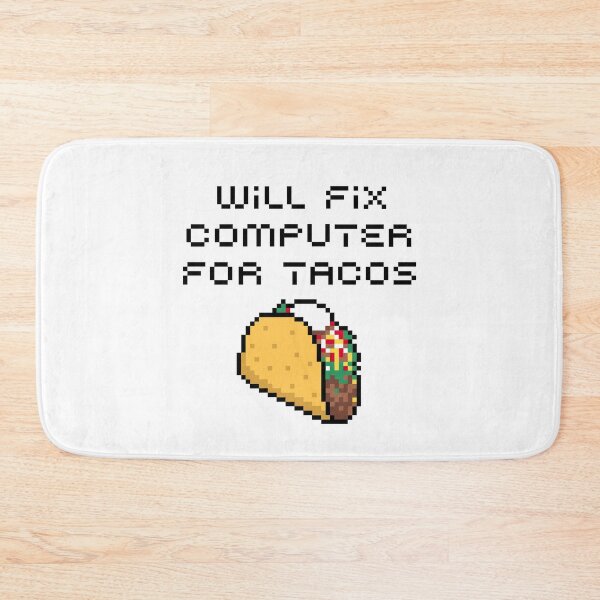 Item preview, Taco Lover's Fix: For Tacos, Will Fix Computer with a Dash of Mexican Food and Tech Support Humor designed and sold by artworkathome.