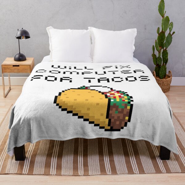 Item preview, Taco Lover's Fix: For Tacos, Will Fix Computer with a Dash of Mexican Food and Tech Support Humor designed and sold by artworkathome.