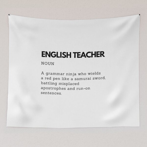 Artikelvorschau, Englischlehrer-Definition | Lustiges Geschenk für Englischlehrer entworfen und verkauft von PakoArtStudio.