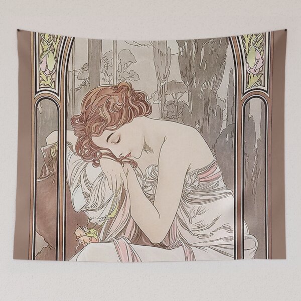 Item preview, The Four Times of the Day - Night s Rest, by Alphonse Mucha. HIGH DEFINITION designed and sold by MINDTHECHERRY.