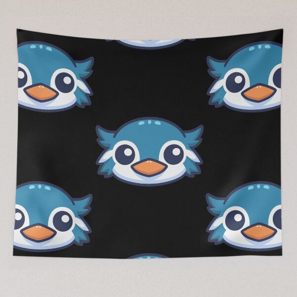 Item preview, Cute Vectoral Kingfisher Face designed and sold by ArtfulWeave.