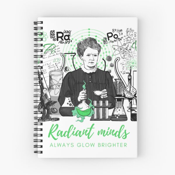 Item preview, Maria Skłodowska-Curie in green and black designed and sold by Drawmecute.