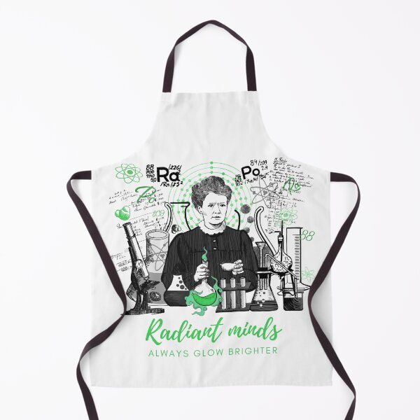 Item preview, Maria Skłodowska-Curie in green and black designed and sold by Drawmecute.