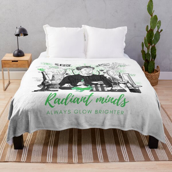 Item preview, Maria Skłodowska-Curie in green and black designed and sold by Drawmecute.