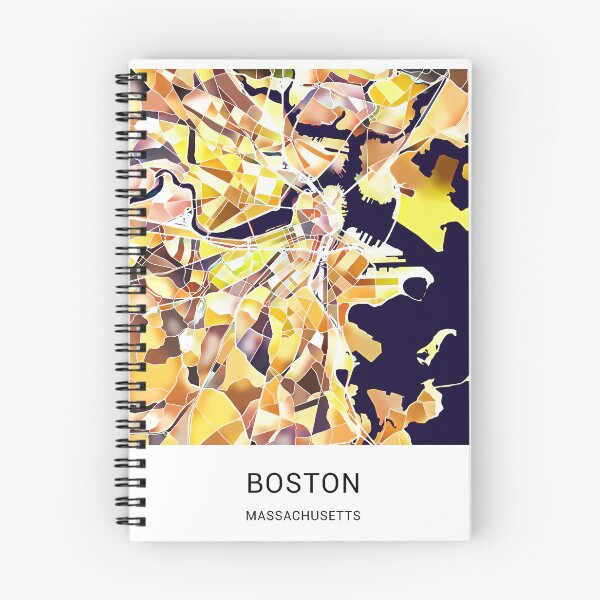 Item preview, Boston Massachusetts Named City Map - Golden Yellow designed and sold by StylishStacks.