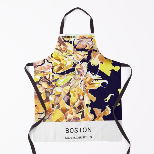 Item preview, Boston Massachusetts Named City Map - Golden Yellow designed and sold by StylishStacks.