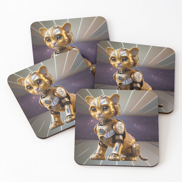 Item preview, Tiger Robot in Galaxy  designed and sold by BotunPeony.