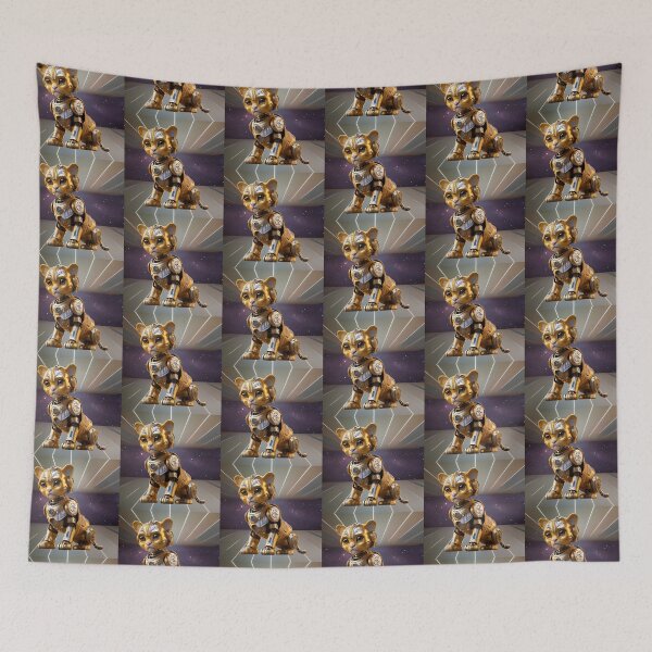 Item preview, Tiger Robot in Galaxy  designed and sold by BotunPeony.