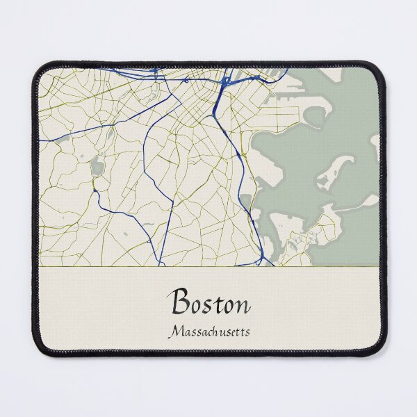 Item preview, Boston Massachusetts Named City Map - Hand-Drawn designed and sold by StylishStacks.