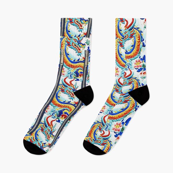 Item preview, Oriental Dragon Embroidery Style x 3 Zipper designed and sold by ChaoticLizard.