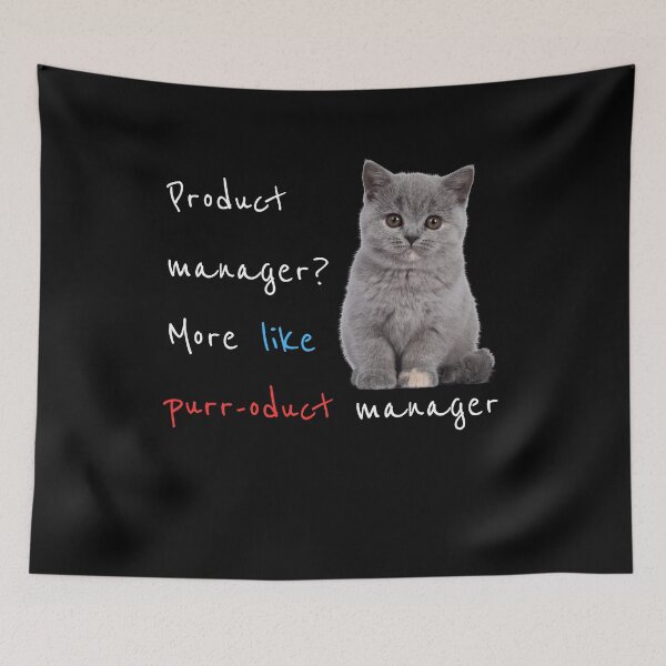 Item preview, Purr-oduct Manager designed and sold by simonbluevski.
