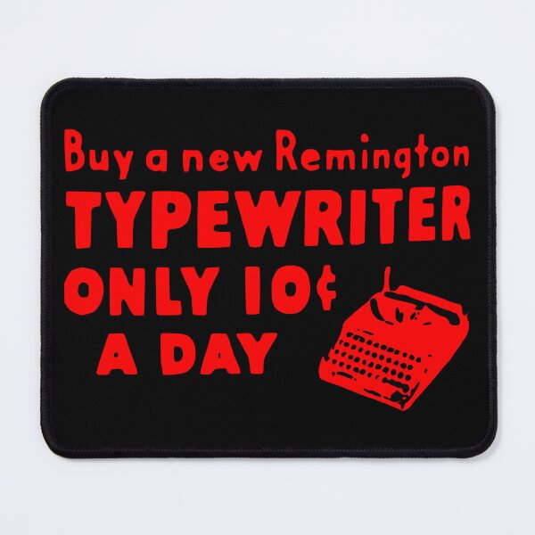 Item preview, 10 CENTS Remington Typewriter Vintage Red I designed and sold by Marni Scofidio Desi9ns.