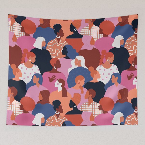 Item preview, Female diverse faces of different ethnicity designed and sold by AngelinaBambina.