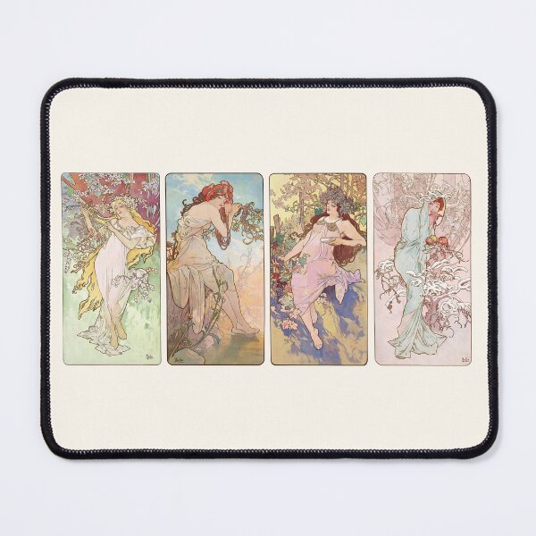 Item preview, The four seasons III, Alphonse Mucha - HIGH DEFINITION designed and sold by MINDTHECHERRY.