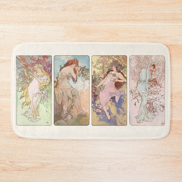 Item preview, The four seasons III, Alphonse Mucha - HIGH DEFINITION designed and sold by MINDTHECHERRY.
