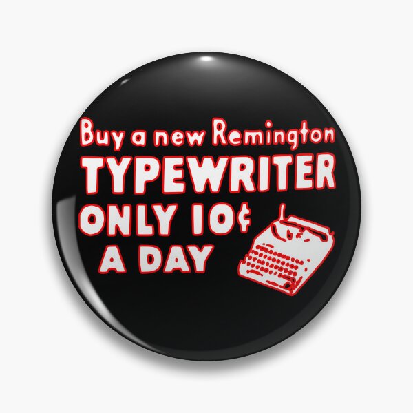 Item preview, 10 CENTS Remington Typewriter Vintage Red White designed and sold by Marni Scofidio Desi9ns.