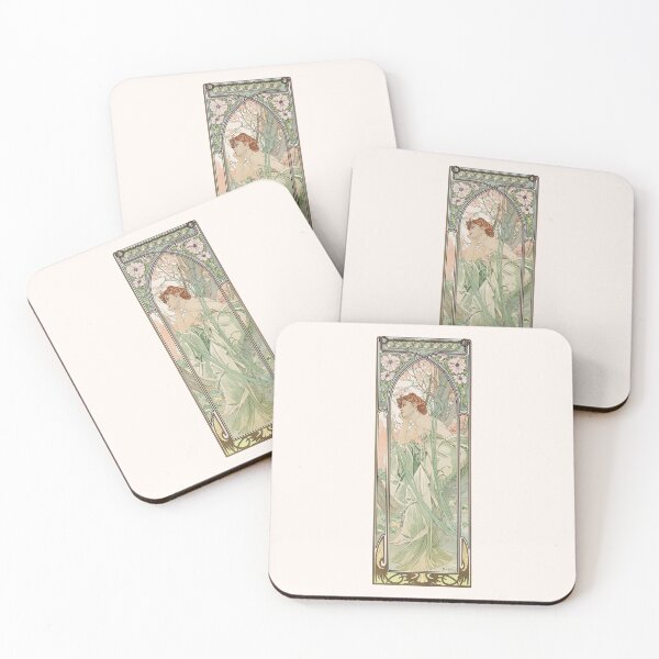Item preview, The Four Times of the Day - Evening Contemplation, by Alphonse Mucha. HIGH DEFINITION designed and sold by MINDTHECHERRY.