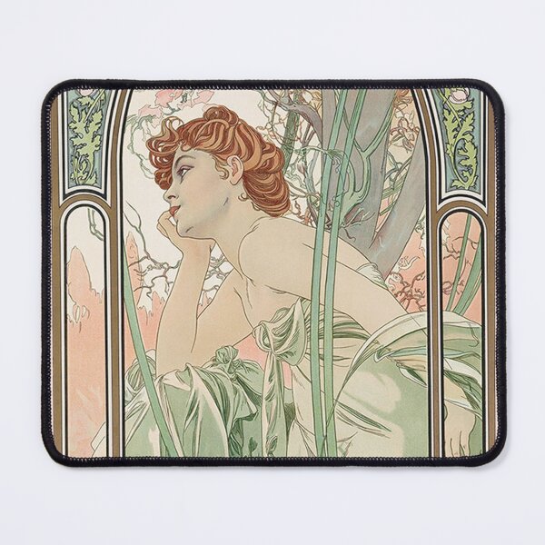 Item preview, The Four Times of the Day - Evening Contemplation, by Alphonse Mucha. HIGH DEFINITION designed and sold by MINDTHECHERRY.