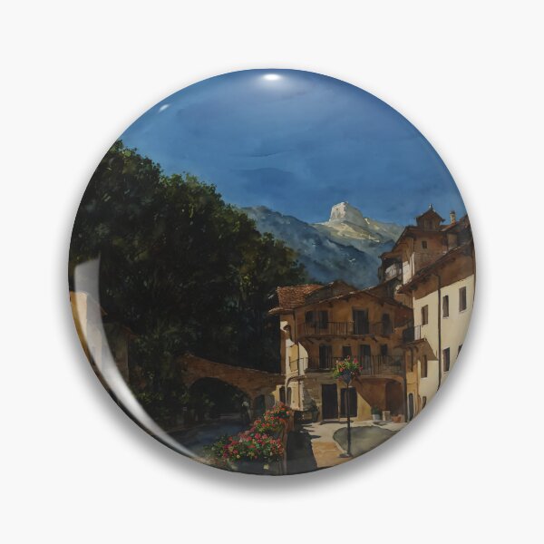 Artikelvorschau, Verträumtes Dorf in den italienischen Alpen entworfen und verkauft von Delemore Art.