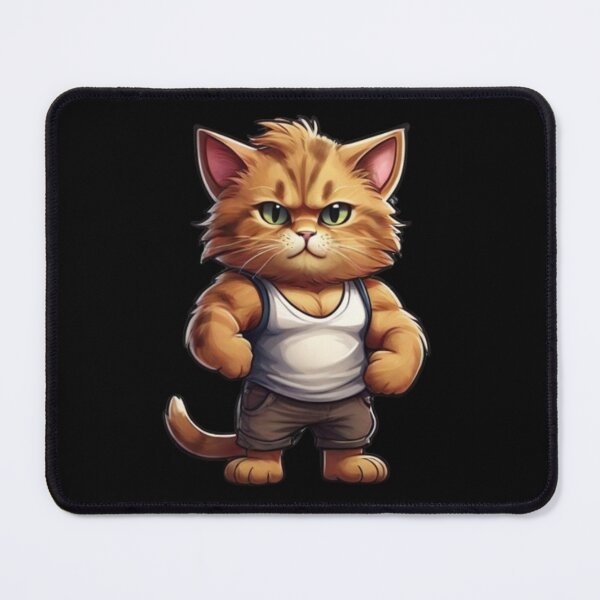 Item preview, Muscular Cat Bodybiulder designed and sold by Alexandra Vasconcelo.