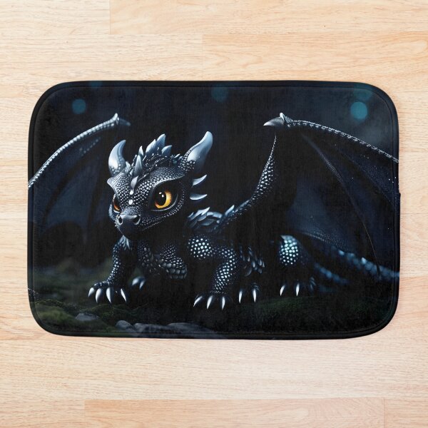 Item preview, Small black scaled forest dragon designed and sold by LordFalcon.