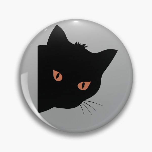 Item preview, Peeping black cat designed and sold by LionessLove.