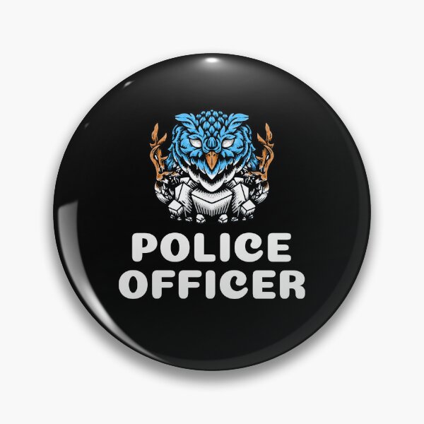 Item preview, Police Officer Design with Owl Warrior designed and sold by PRIVARSHU.